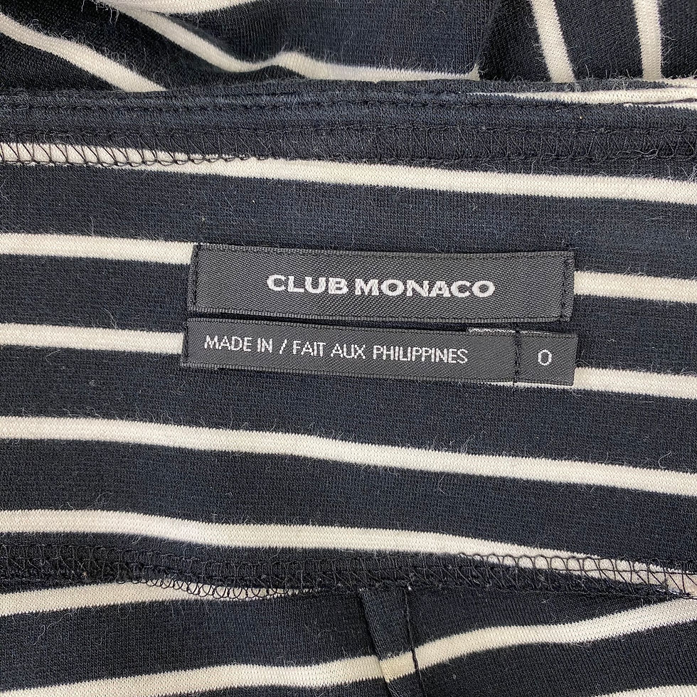 Thumbnail: Club Monaco Fitted Cotton Striped Shorts