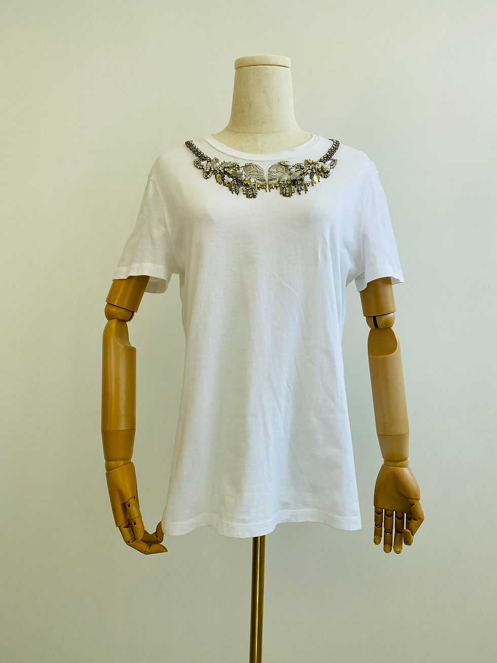 Thumbnail: Alexander McQueen Tee with Ornamented Neckline