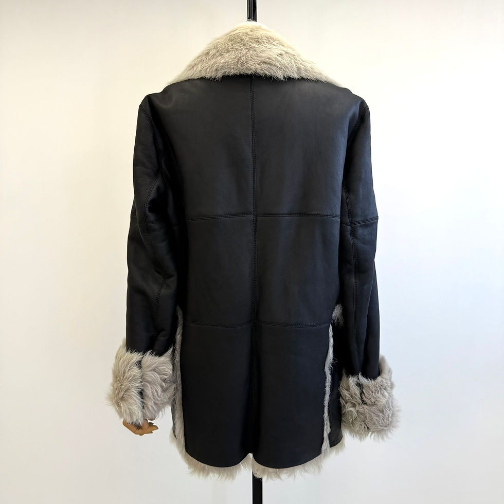 Thumbnail: Bally Fur with Nappa Reversible Leather Jacket