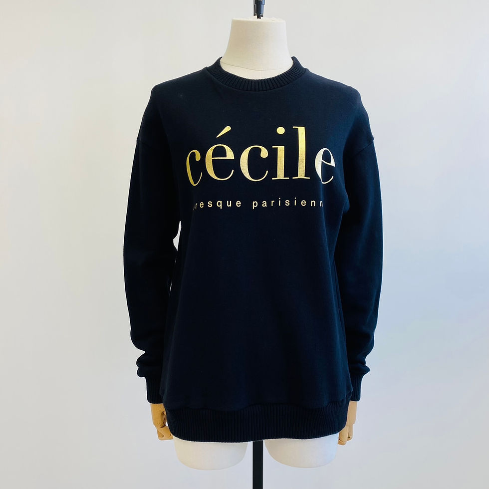 Thumbnail: Etre Cecile Gold Font Logo Sweatshirt