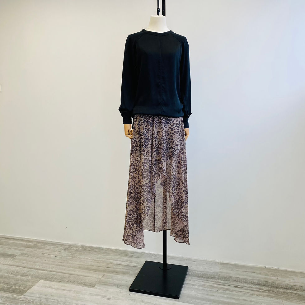 Thumbnail: AllSaints Leopard-Print Slvina Patch Skirt
