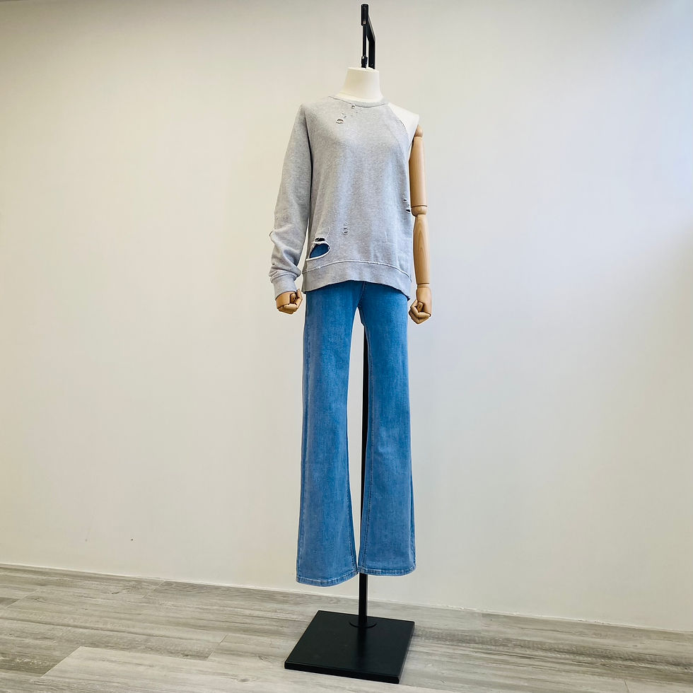 Thumbnail: Files A Papa Ripped Swarovski-Trimmed Sweatshirt