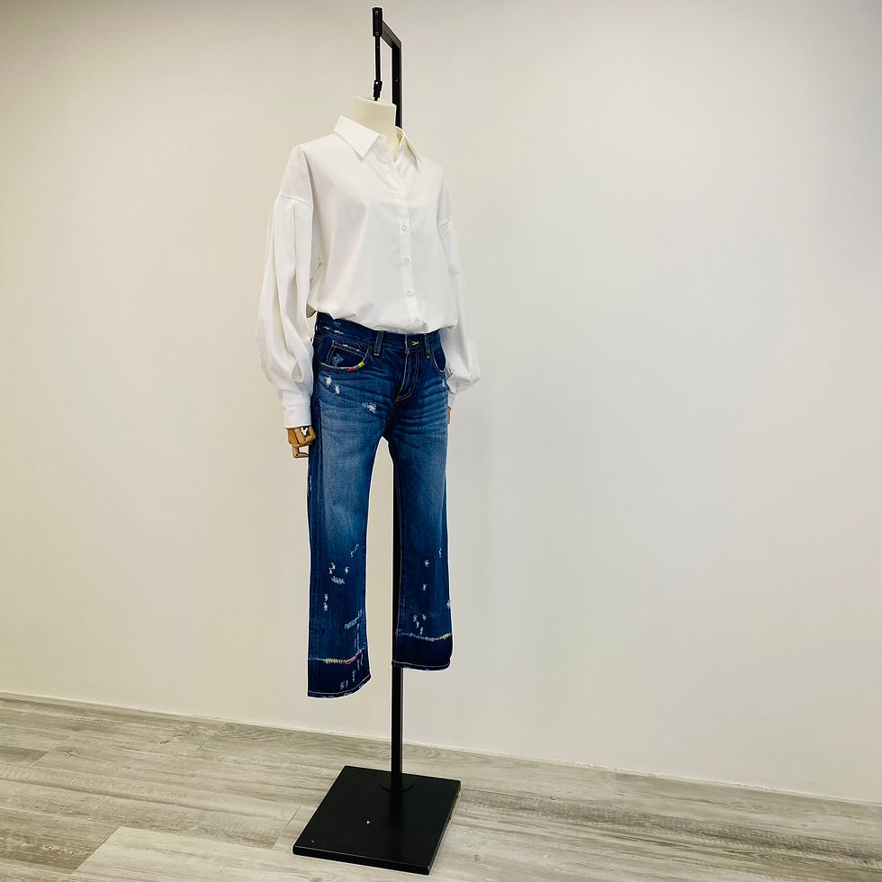 Thumbnail: Tsumori Chisato Straight-Leg Denim Jeans