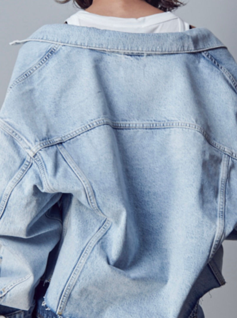 Thumbnail: AllSaints Piper Oversize Denim Jacket