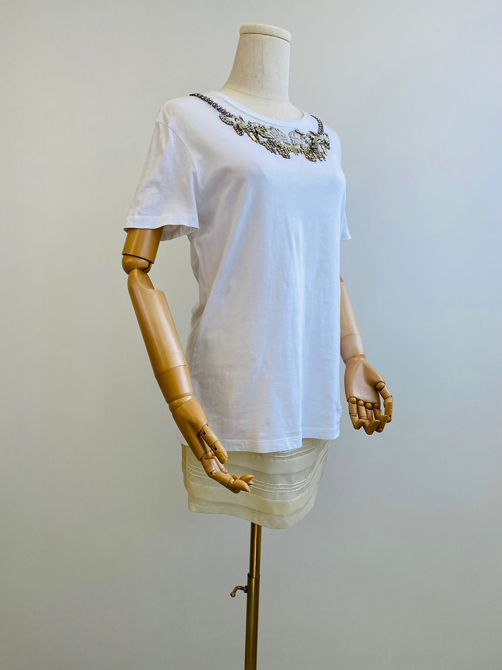 Thumbnail: Alexander McQueen Tee with Ornamented Neckline