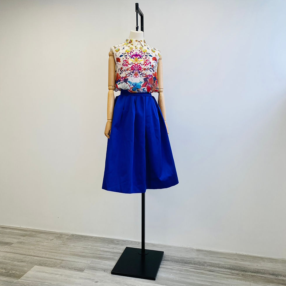 Thumbnail: Mary Katrantzou for Topshop Floral Reversible Silk Top