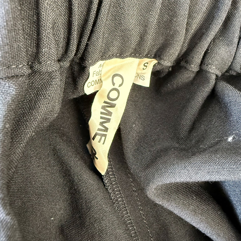 Thumbnail: Comme des Garcons Black Classic Drop-Crotch Draped Pants