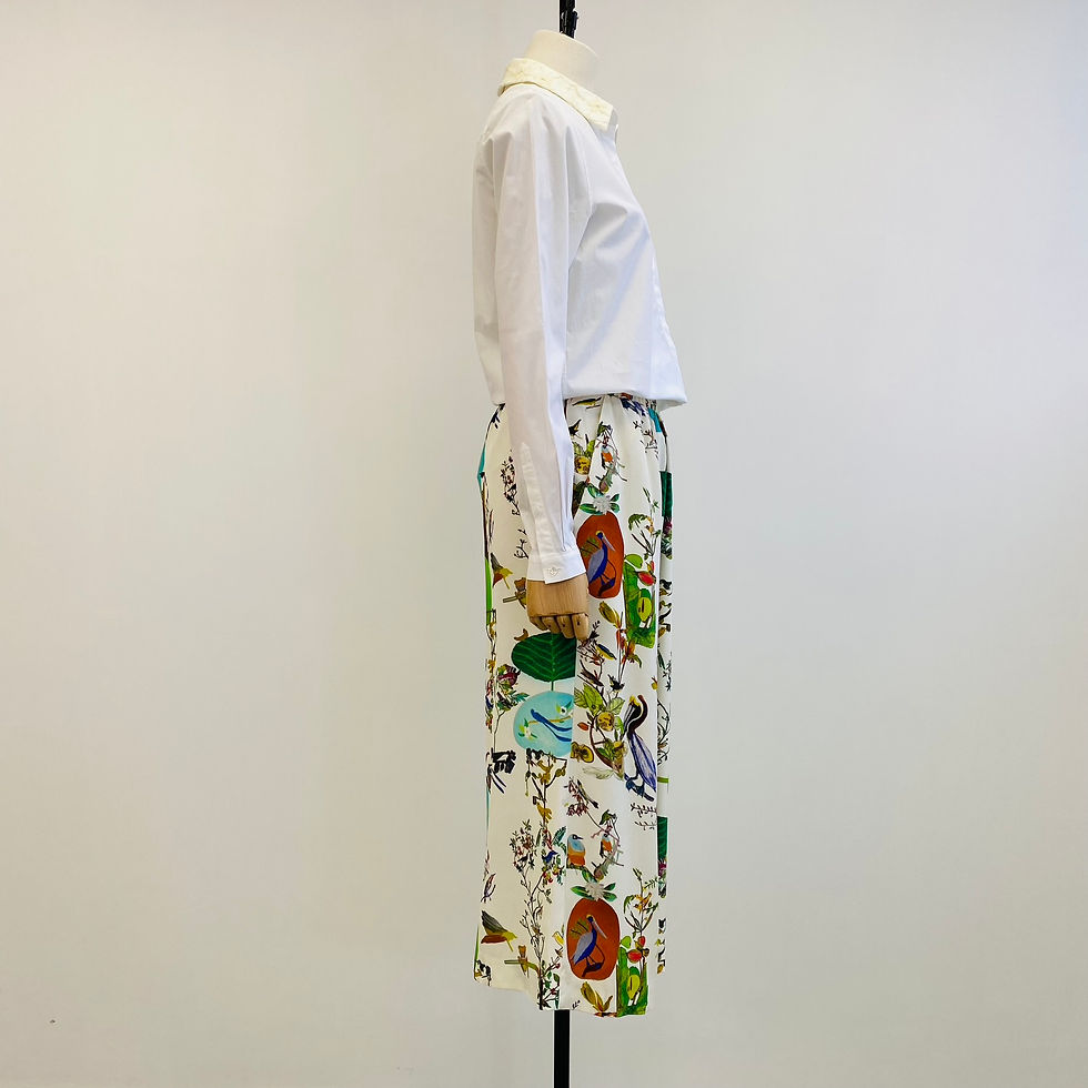 Thumbnail: Francesco Simeti with Mother of Pearl Silk Print Culottes