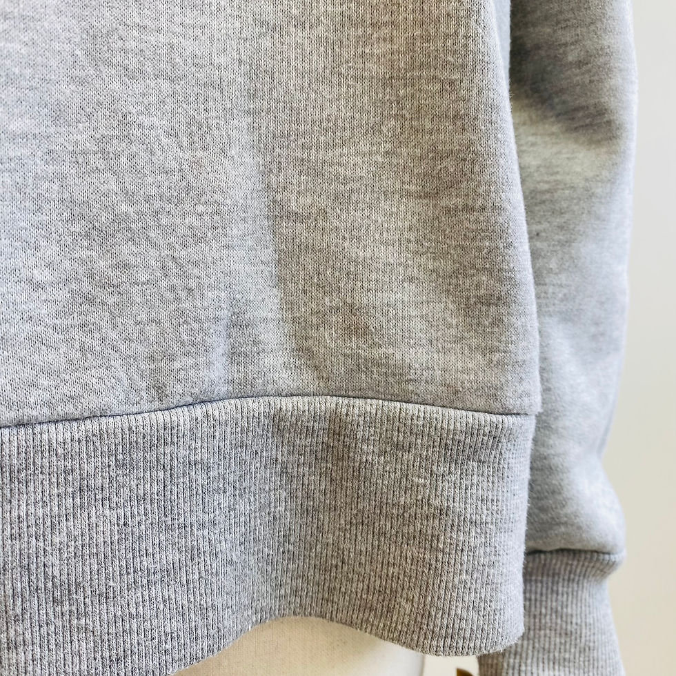 Thumbnail: EDIT Yellow Boxed "N" Initial Grey Sweatshirt