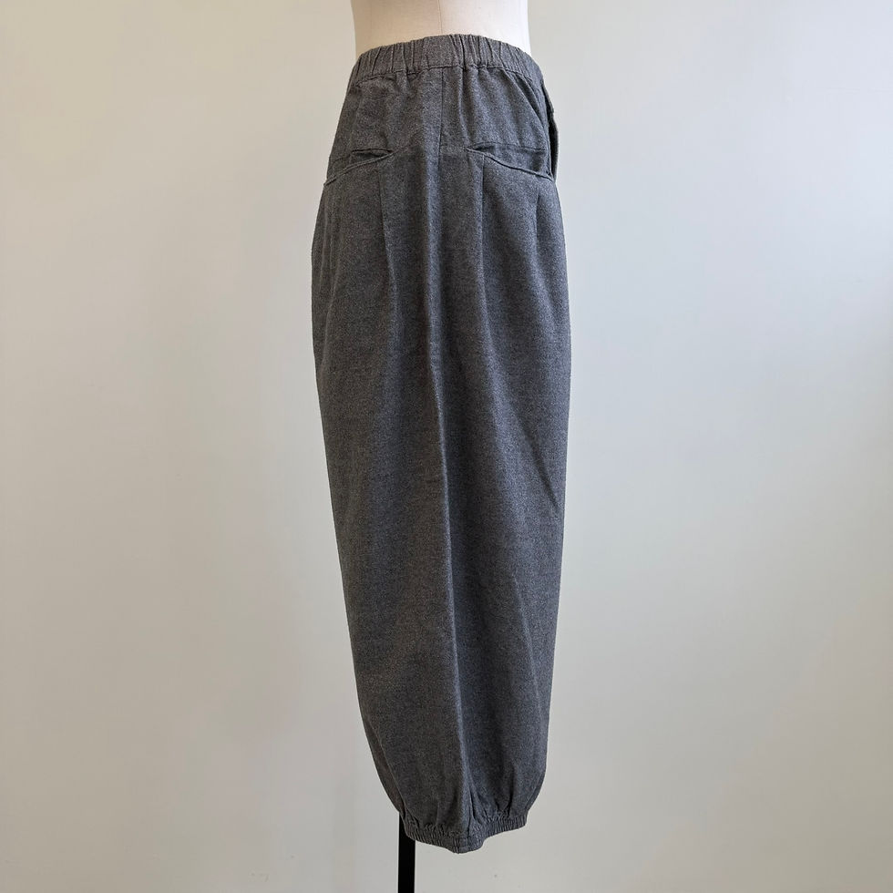 Thumbnail: Gomme Relaxed Wide-Leg Cropped Pants
