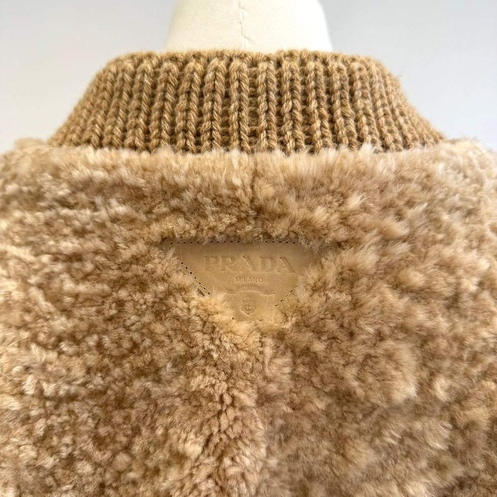 Thumbnail: Prada Shearling with Nappa Reversible Leather Jacket