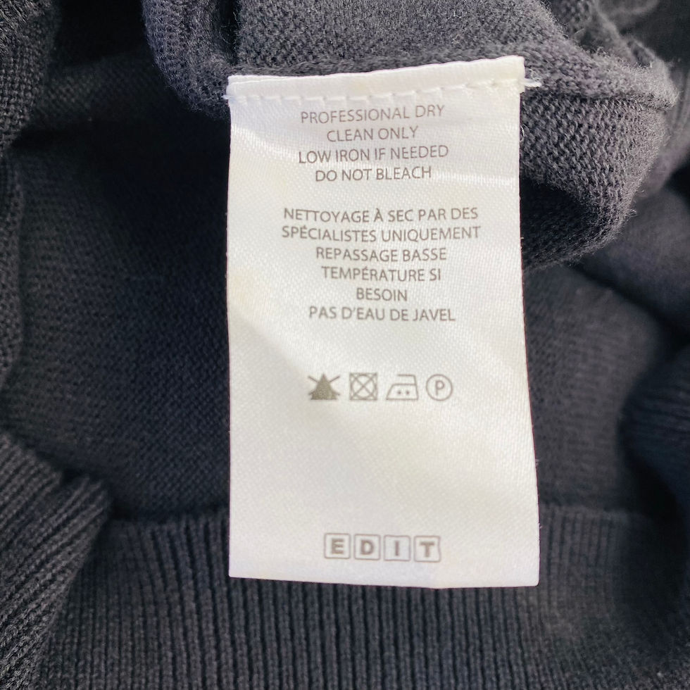 Thumbnail: EDIT Cotton Knit Top with Contrast Waffle Collar