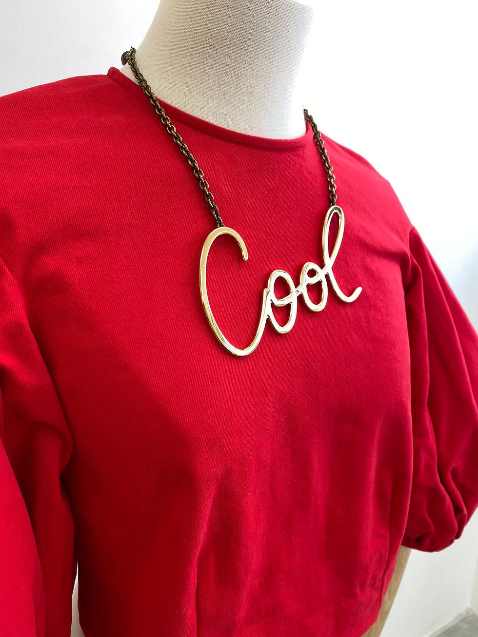 Thumbnail: EDIT Balloon Sleeves Cropped Top