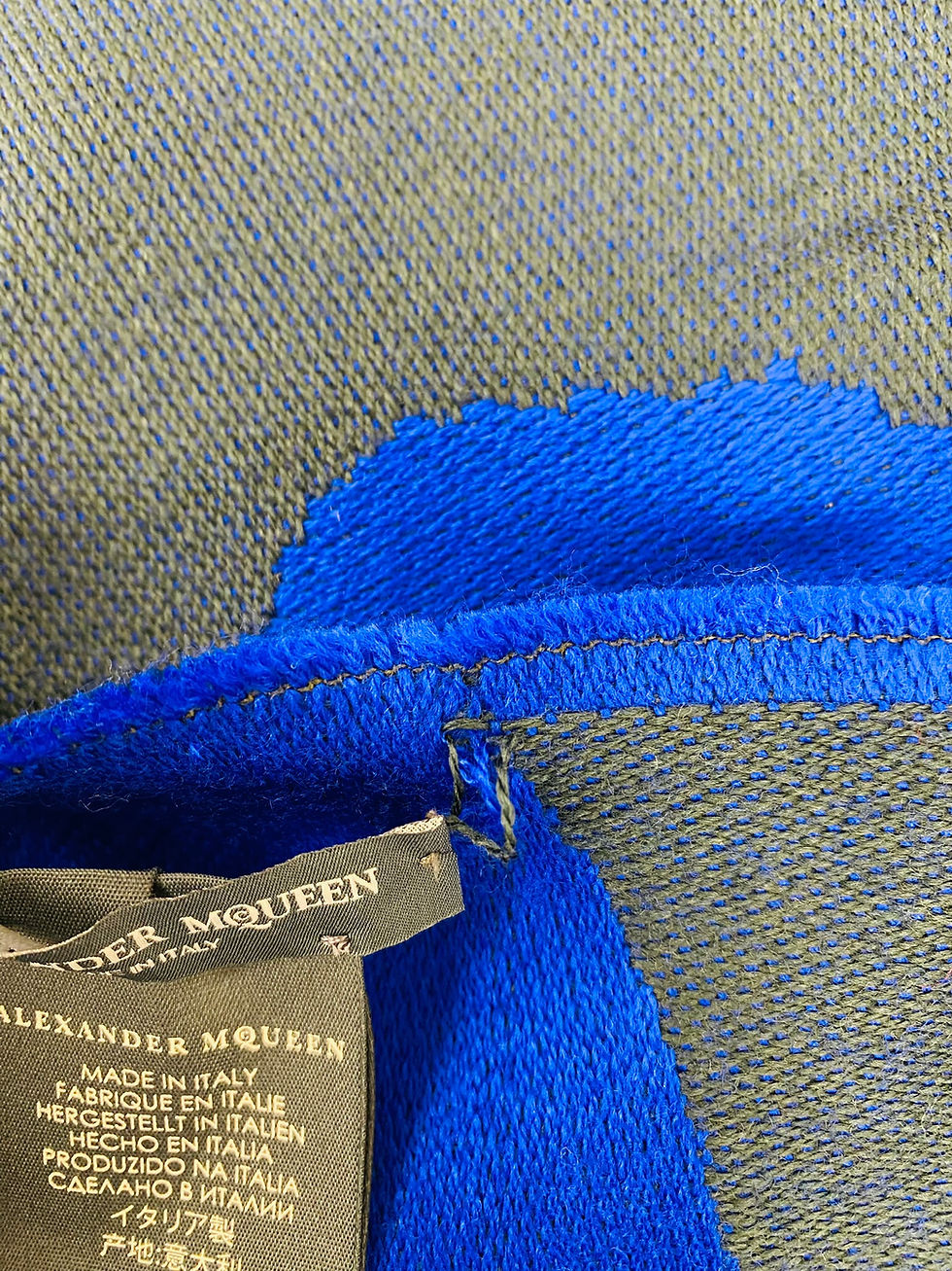 Thumbnail: Alexander McQueen Long Wool Skull Scarf