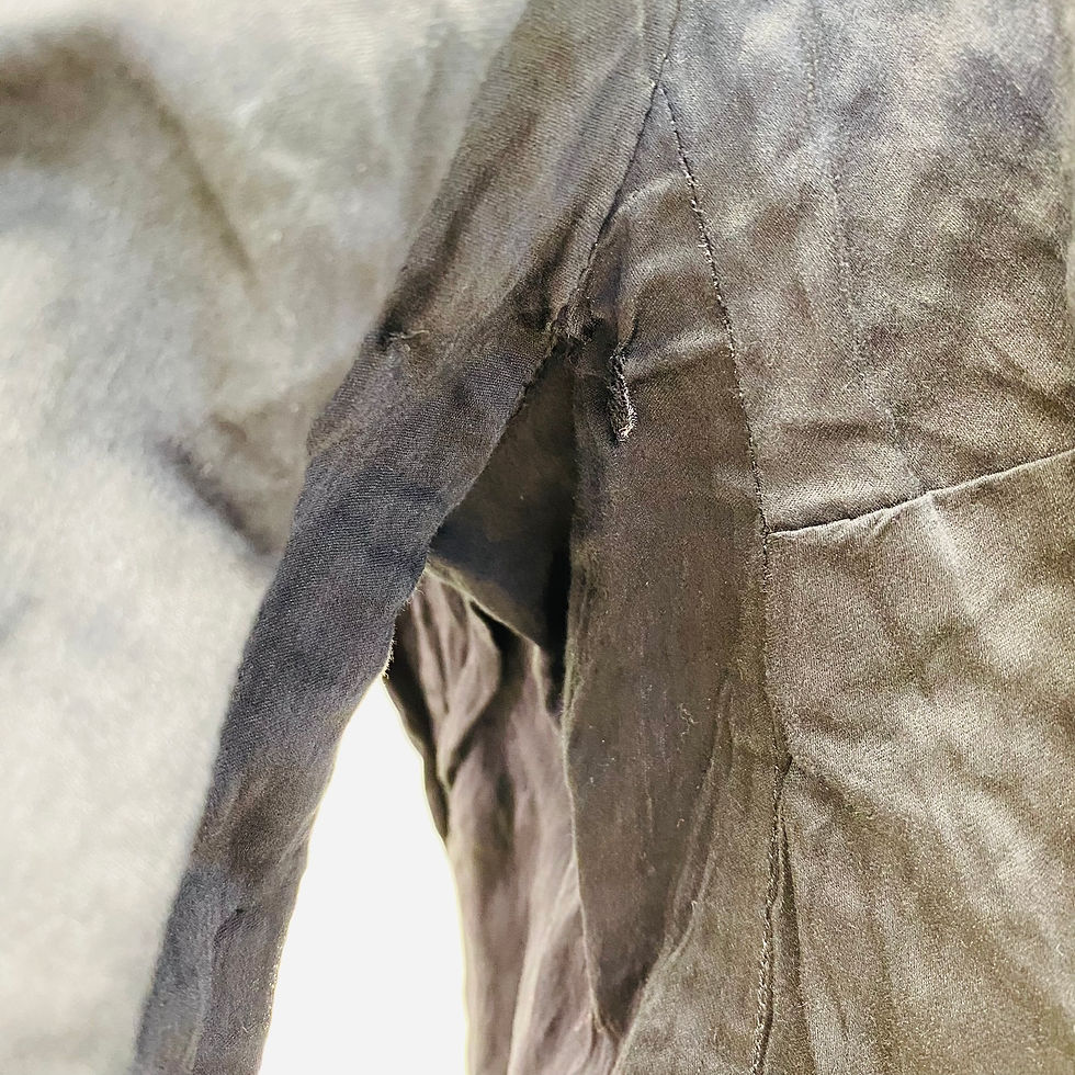 Thumbnail: Prada SS09 Look 6 Black Short Creased Jacket with Front Ribbon Ties