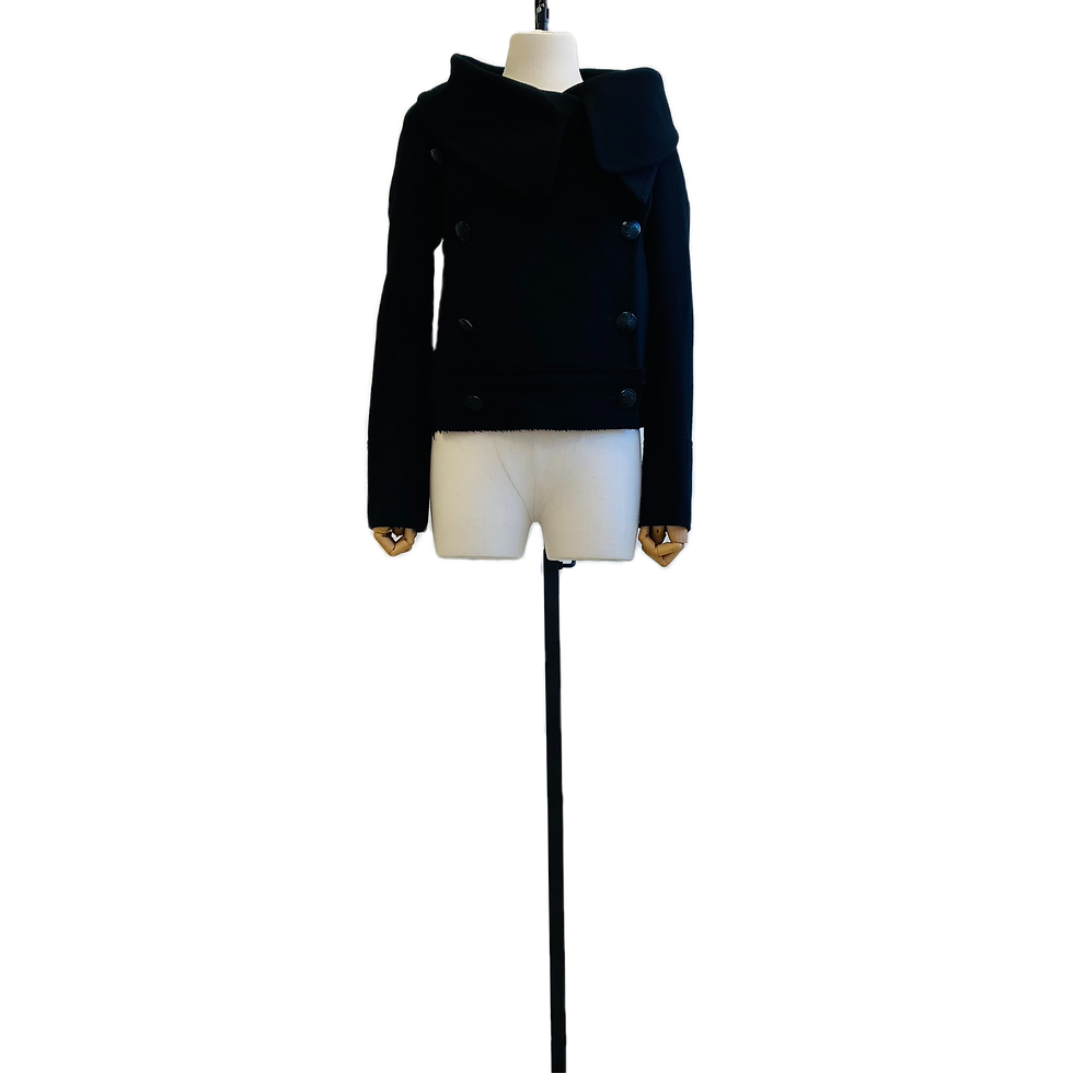 Stella McCartney Double-Breasted Cashmere Wool Short Coat
