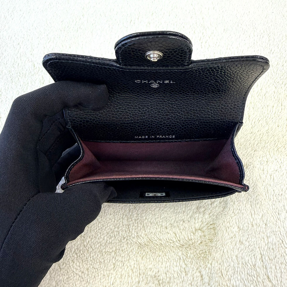 Thumbnail: Chanel Black Classic Flap Card Holder