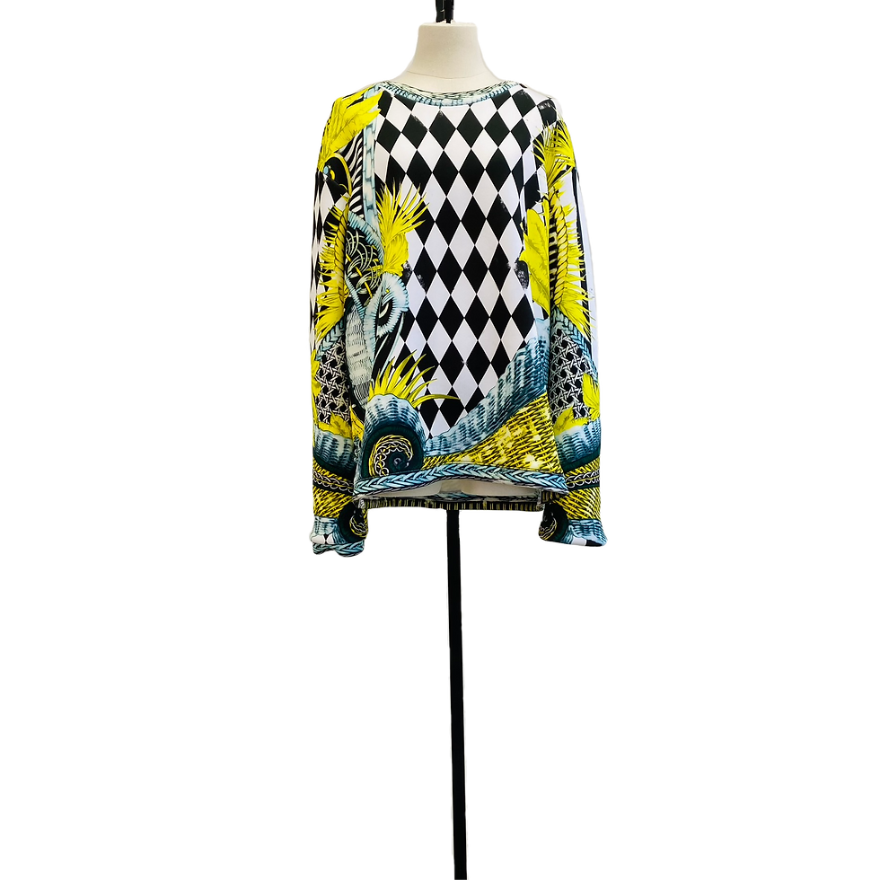 Balmain Neoprene Printed Sweatshirt