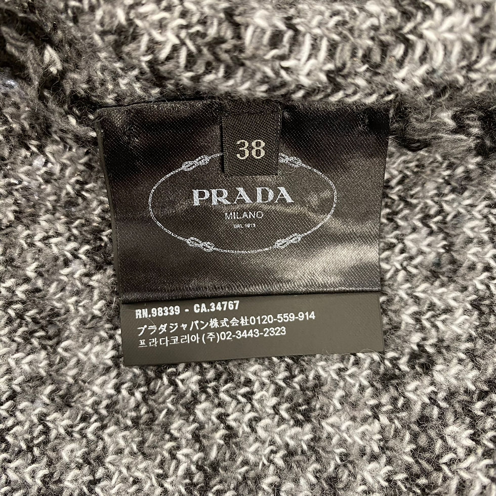 Thumbnail: Prada Color-Block Cashmere Wool Knit Sweater