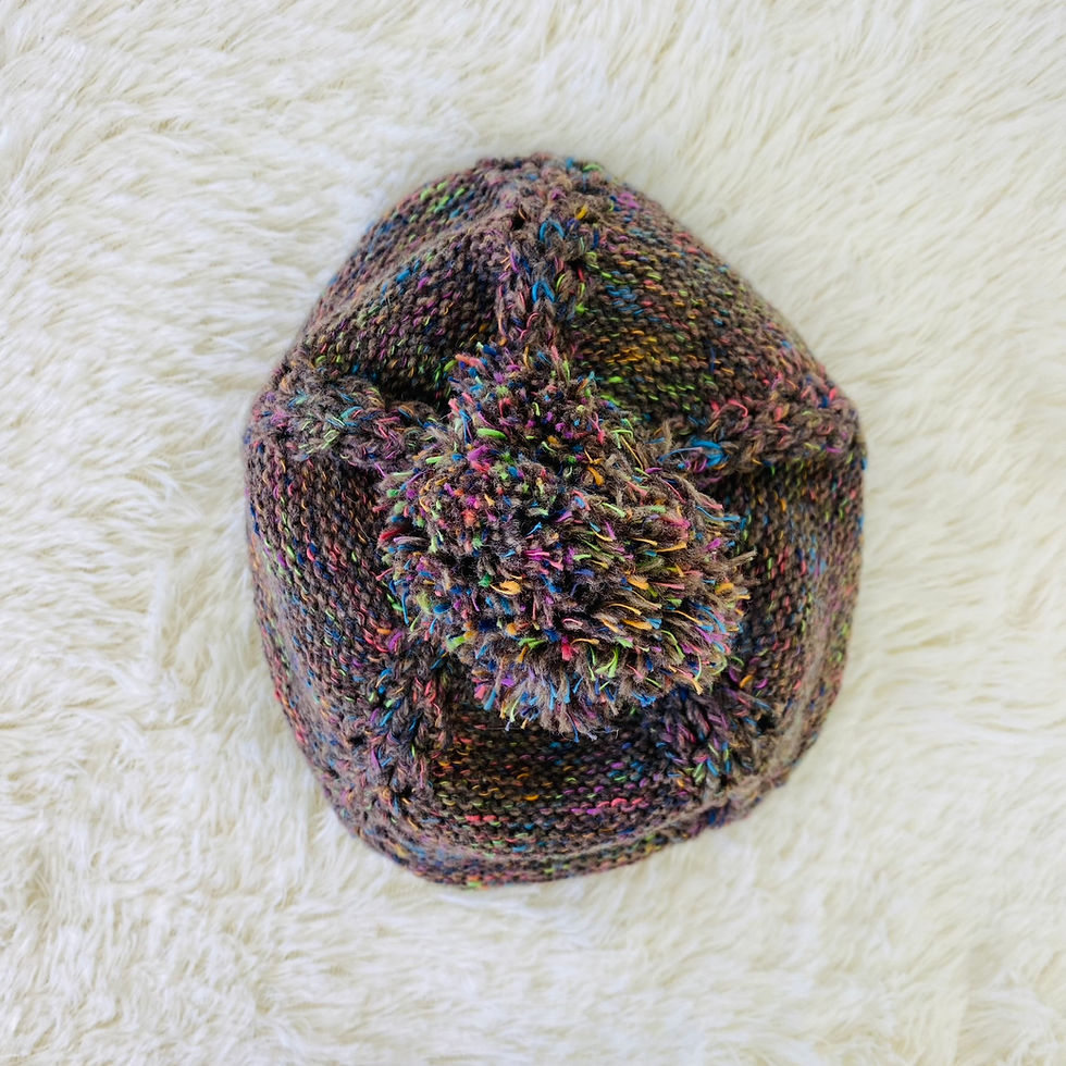 Thumbnail: See by Chloe Beanie with Mixed Rainbow Yarn