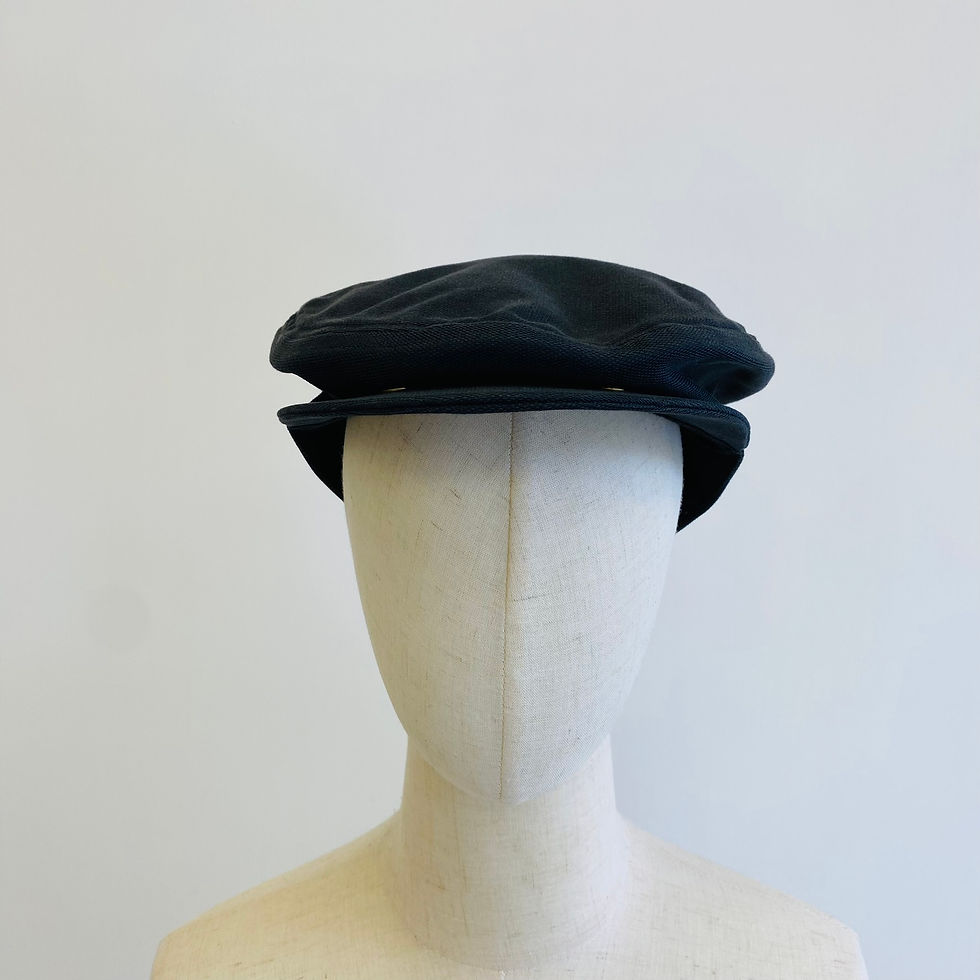 Thumbnail: Gucci Black Vintage Flat Cap