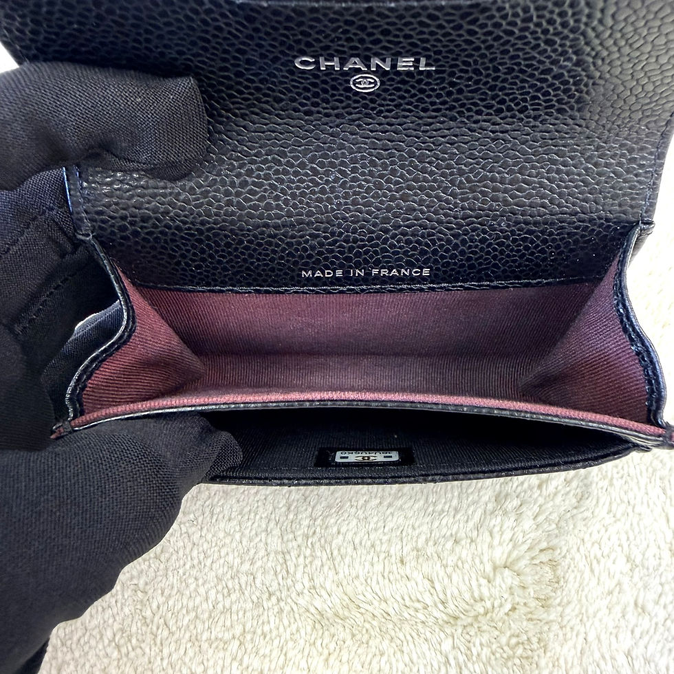 Thumbnail: Chanel Black Classic Flap Card Holder