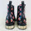 Thumbnail: Alexander McQueen Comic-Floral Print Booties with Studded Heels