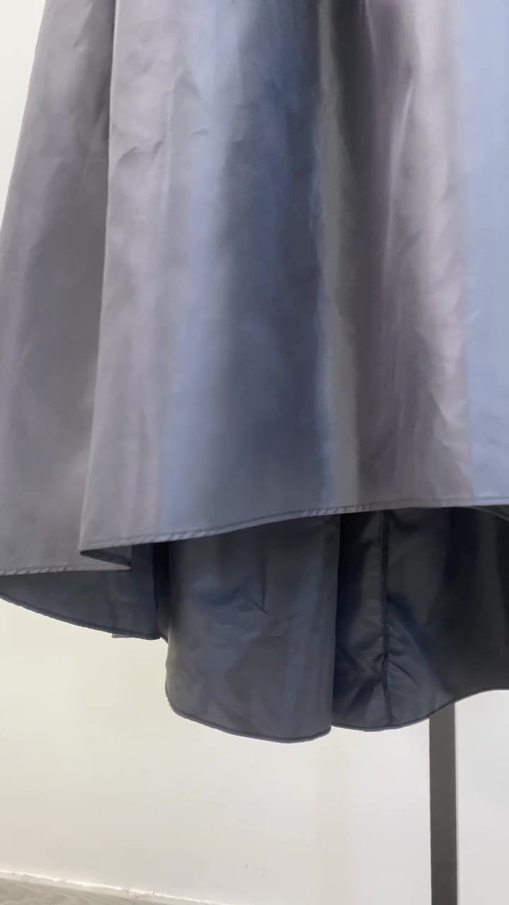 Thumbnail: EDIT Flared Glossy Midi Skirt