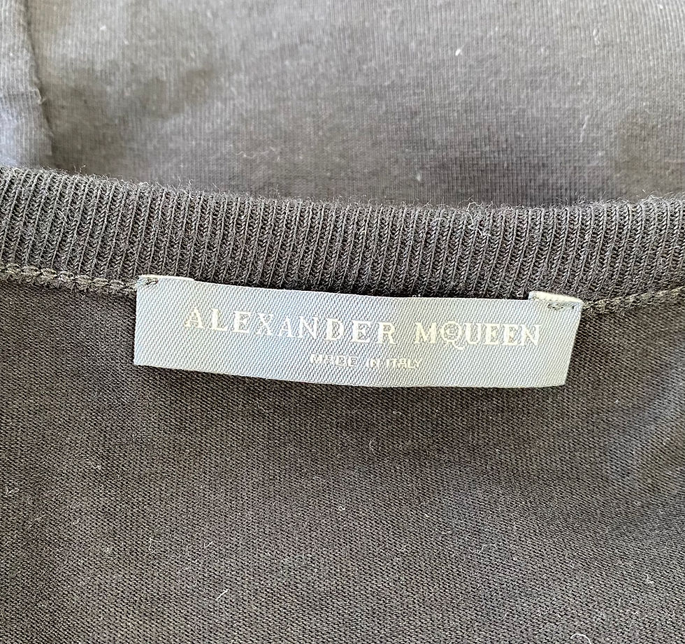 Thumbnail: Alexander McQueen Opened Sleeves Photo Print Tee