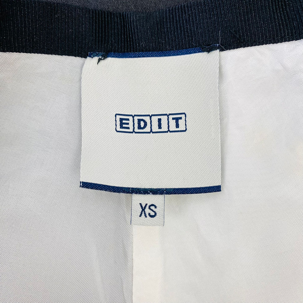 Thumbnail: EDIT Black Front White Back Flared Bi-Color Midi Skirt