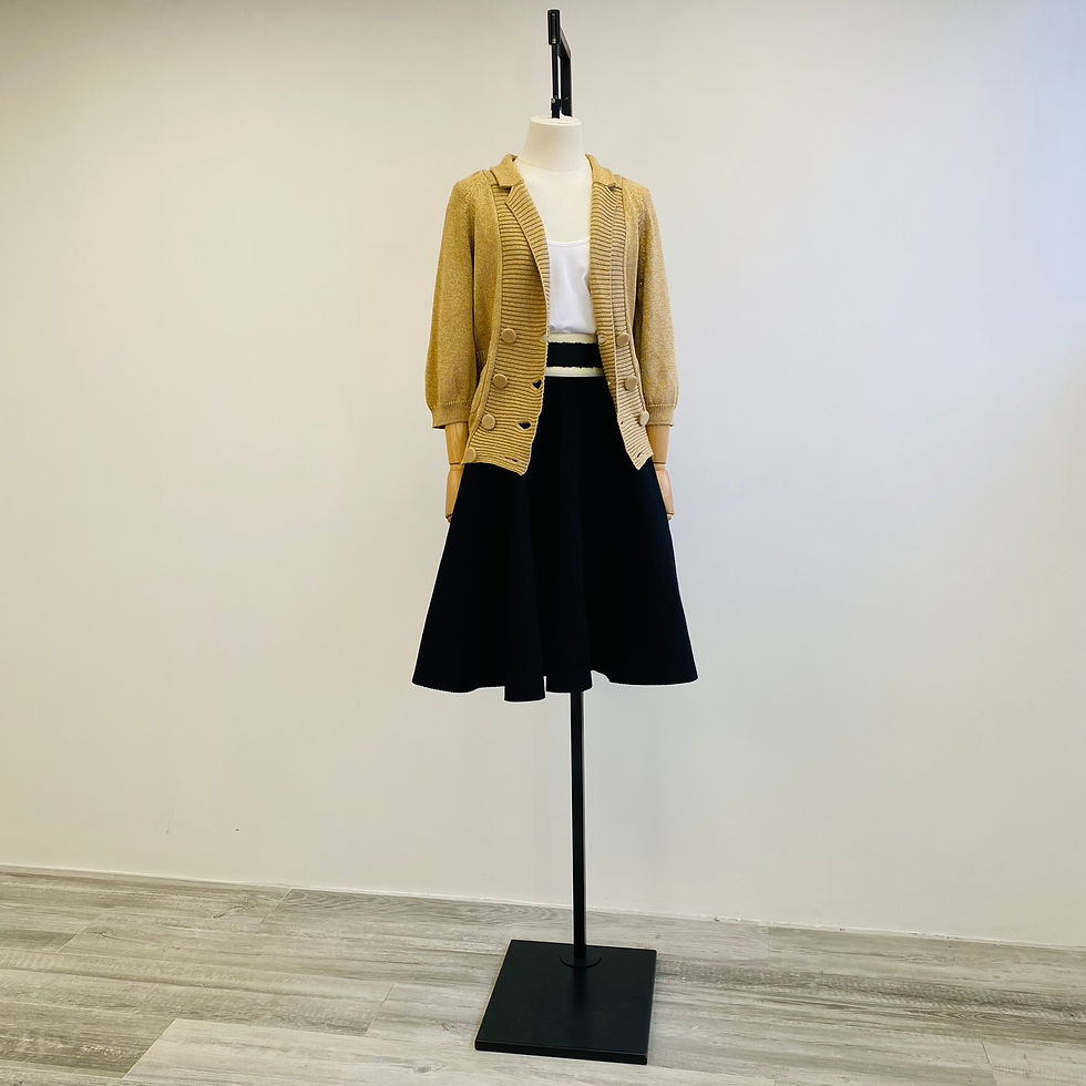 Thumbnail: Tsumori Chisato Gold Collared Double-Breasted Cardigan