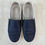 Thumbnail: Chanel Blue with White Leather Slip-Ons