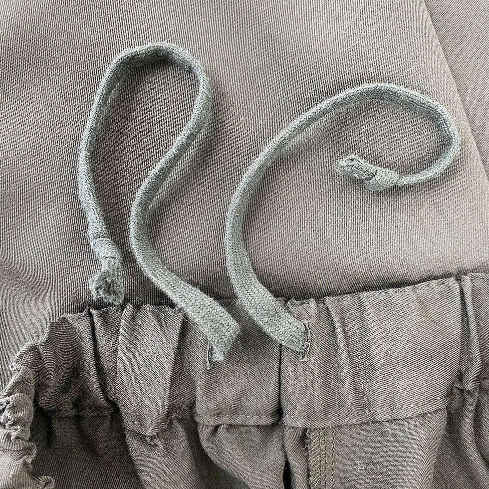 Thumbnail: Comme des Garcons Black Skirt-Pants with Asymmetrical Hem