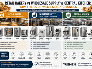 Retail Bakery vs Wholesale Supply vs Central Kitchen: How the Equipment Stack Changes