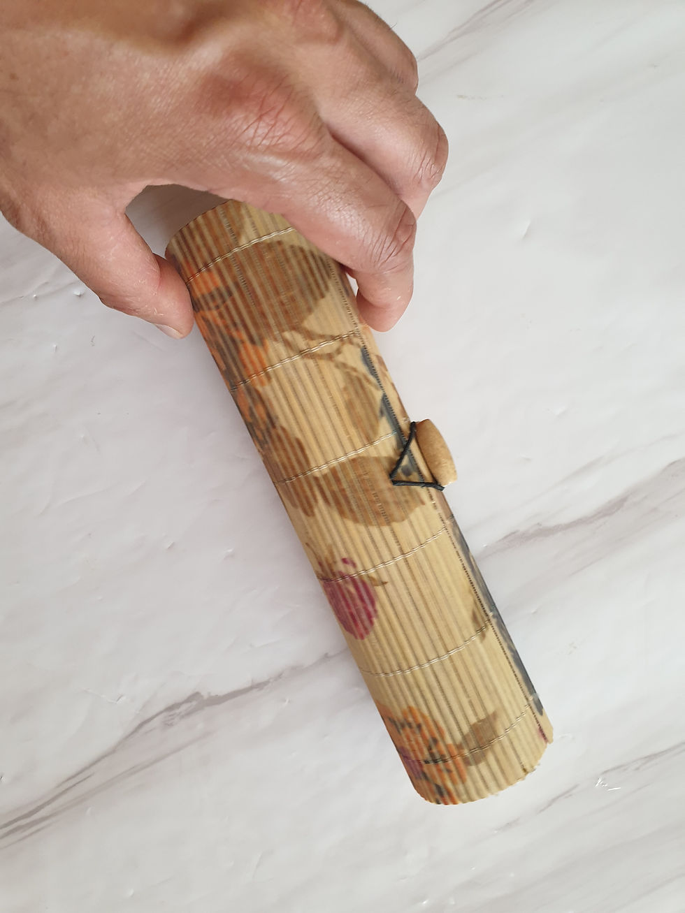 Thumbnail: Bamboo Floral Pencil Case holder l Japanese style l Makeup organiser