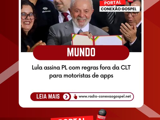 Lula assina PL com regras fora da CLT para motoristas de apps