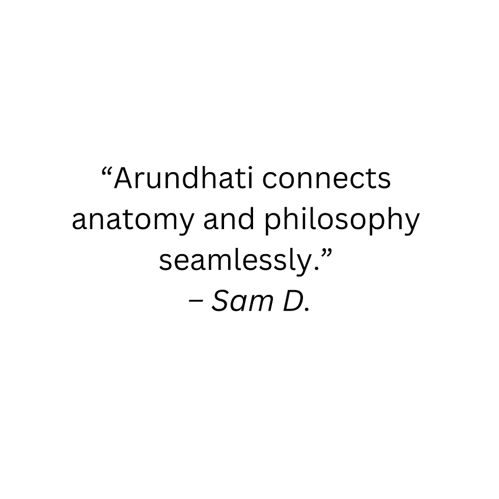 “I finally understand why poses feel the way they do.” – Megan T.