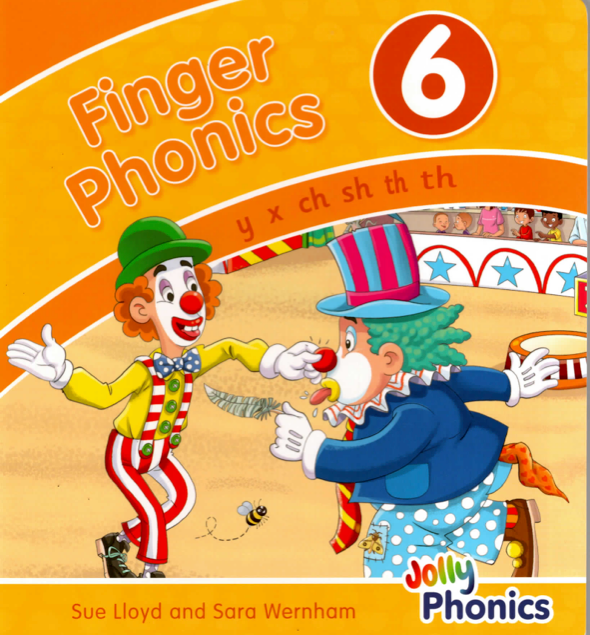 Finger Phonics Book 6 (US, print letters)