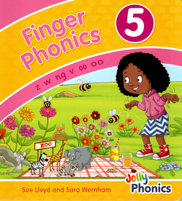 Finger Phonics Book 5 (US, print letters)