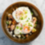 Cartofi cu ou ochi si bacon - 350g