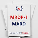 MRDP-1: A Study of MGNREGA Impact on Rural Development (MARD Project)