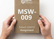 MSW-009: Community Organisation Management for Community Development (2022-23)