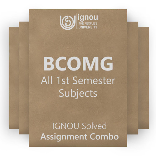 BCOMG 1st Semester Solved Assignment Combo (2023-24) | Gyaniversity ...
