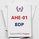 AHE-01-P IGNOU BTS Project: Study of Impact Analysis of Food Adulterants...