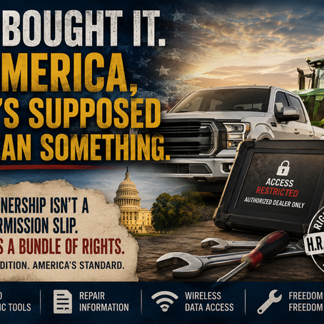 You Bought It. In America, That's Supposed to Mean Something.