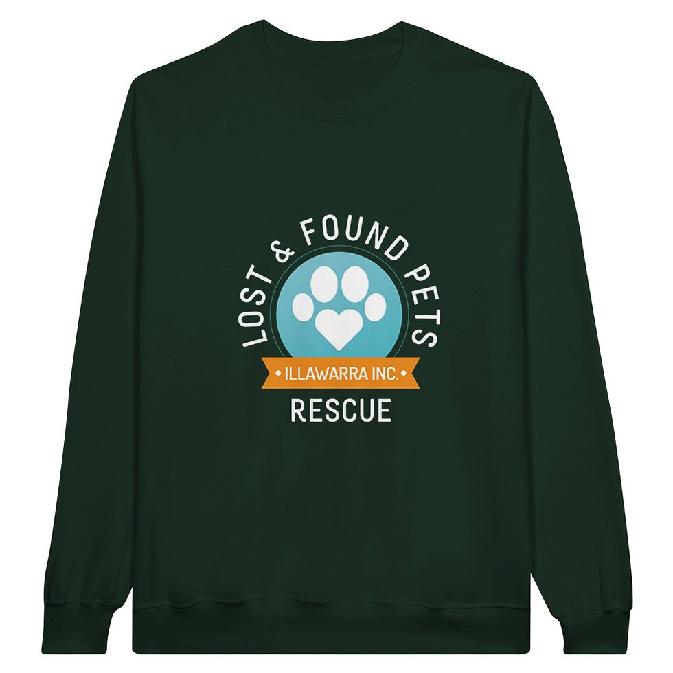 Thumbnail: Lost & Found Pets Illawarra Rescue Logo - Classic Unisex Crewneck Sweatshirt