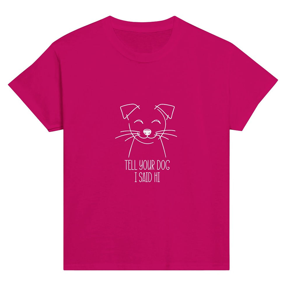 Thumbnail: Tell Your Dog I Said Hi - Classic Kids Crewneck T-shirt