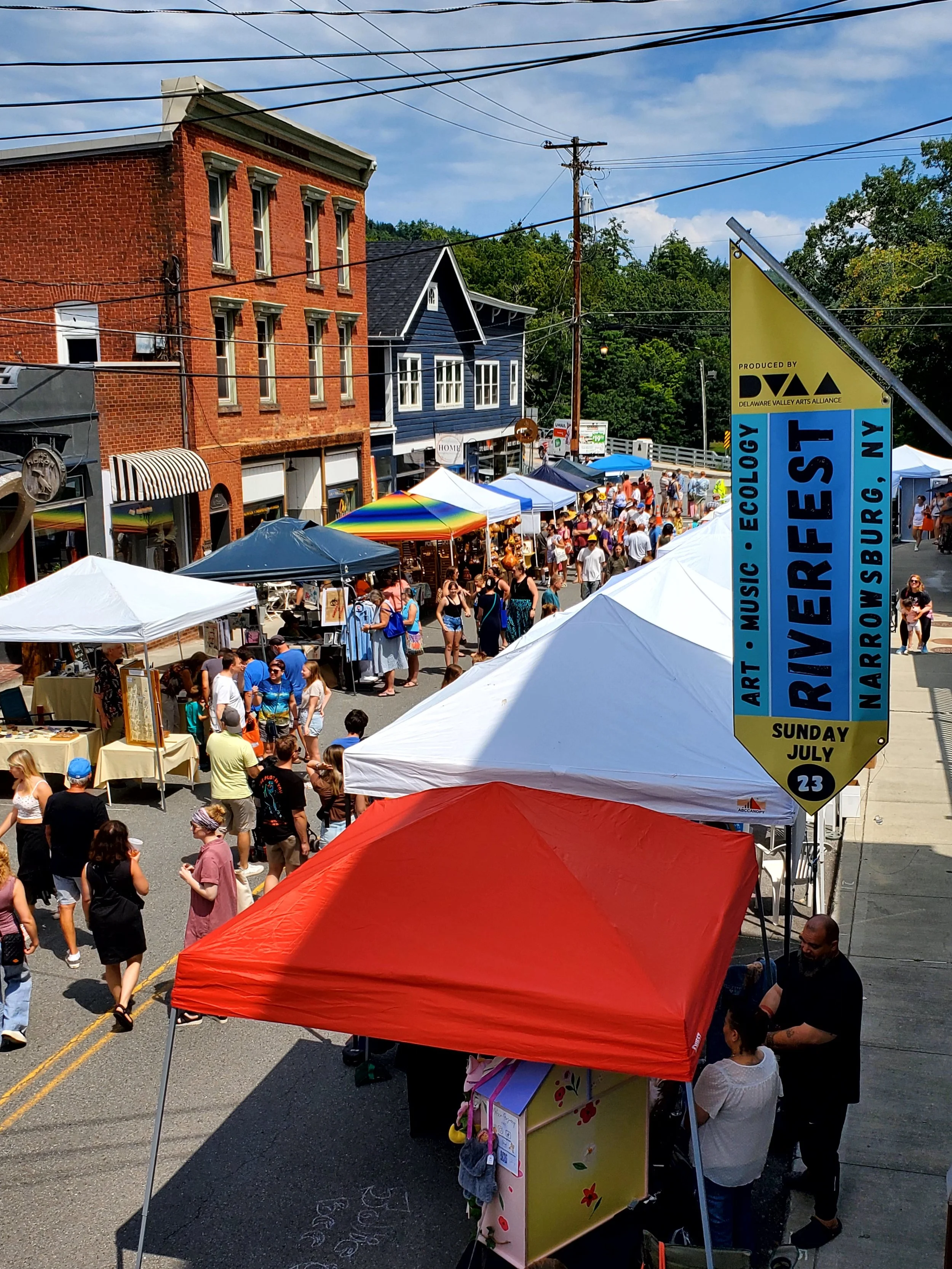 Delaware River view from Narrowsburg NY — Sullivan County Catskills