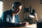Author writing fiction
