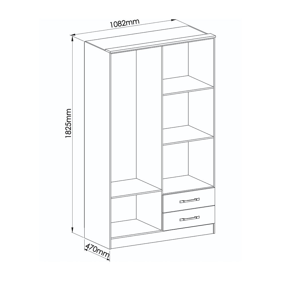 Miniatura: Guarda Roupa Toquio 4 Portas